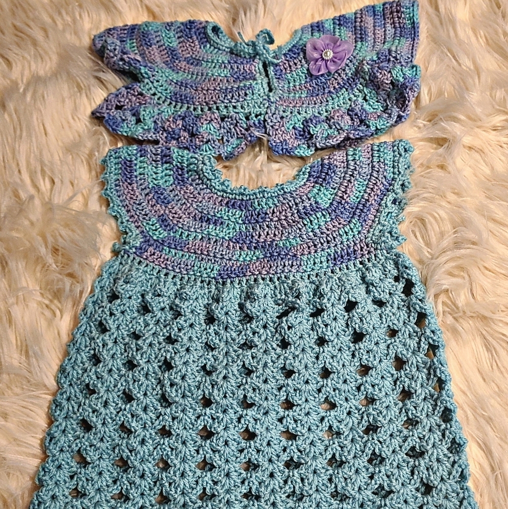Disney's Frozen inspired Handmade crocheted dress